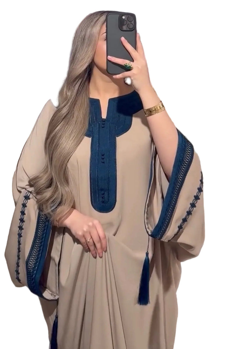Kandoura Farah  Beige/Petrol