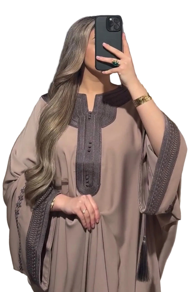 Kandoura Farah  Oudroze/paars
