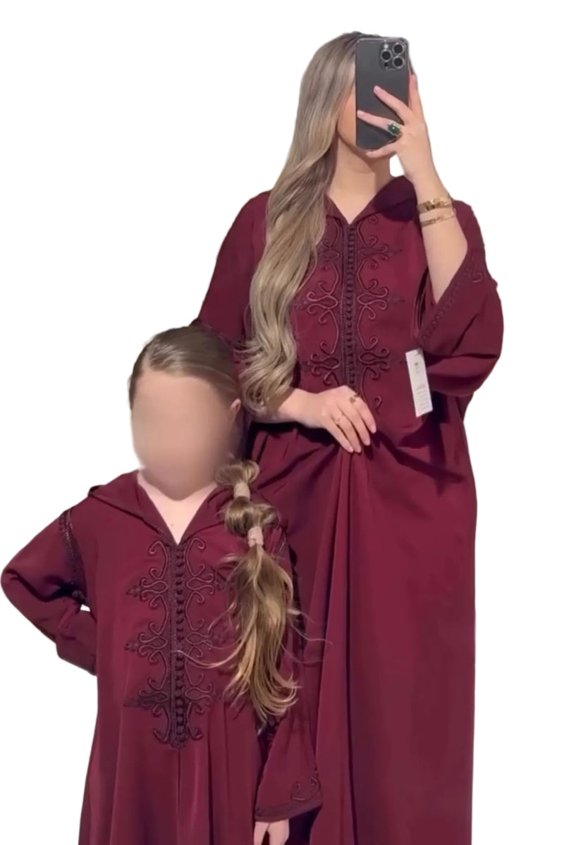 Jelleba Noor Burgundy